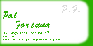 pal fortuna business card